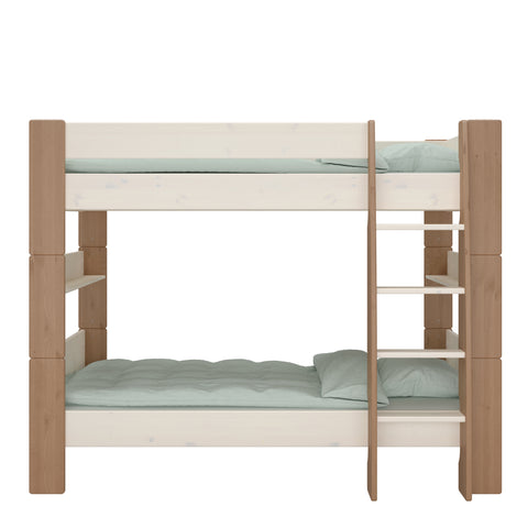 Steens for Kids Bunk Bed in Whitewash Grey Brown Lacquered