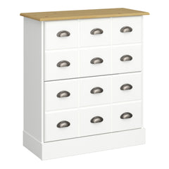 Nola Shoe Cabinet White & Pine