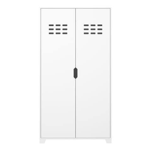 Loke Wardrobe 2 Doors in Pure White