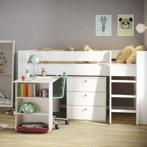 Alba Pull Out Desk White