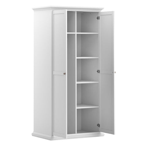 Paris Wardrobe with 2 Doors in White