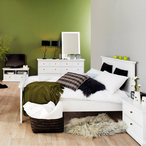 Paris Super King Bed (180 x 200) in White