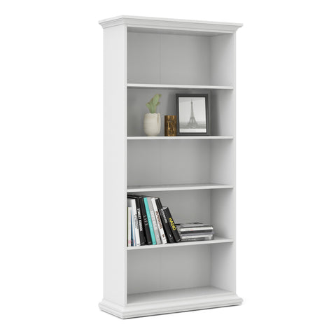 Paris Tall Bookcase in White