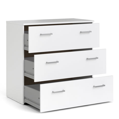 Space Chest of 3 Drawers in White