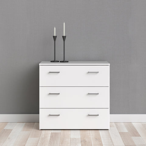 Space Chest of 3 Drawers in White