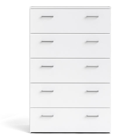 Space Chest of 5 Drawers in White