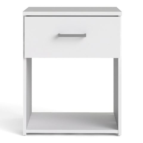 Space Bedside 1 Drawer in White