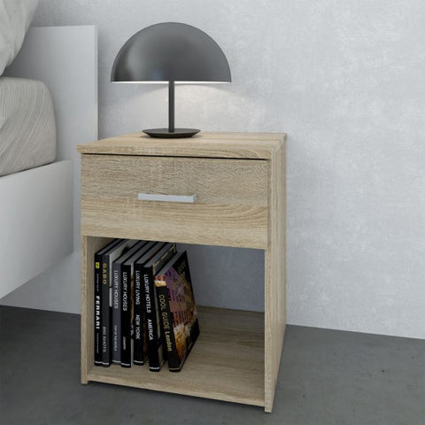 Space Bedside 1 Drawer in Oak