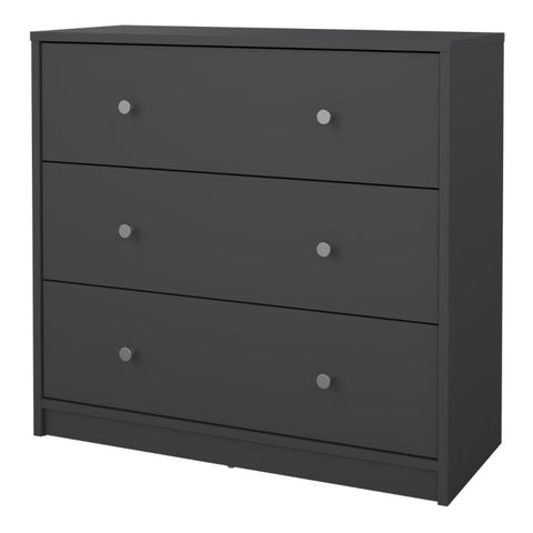 May Chest of 3 Drawers in Grey