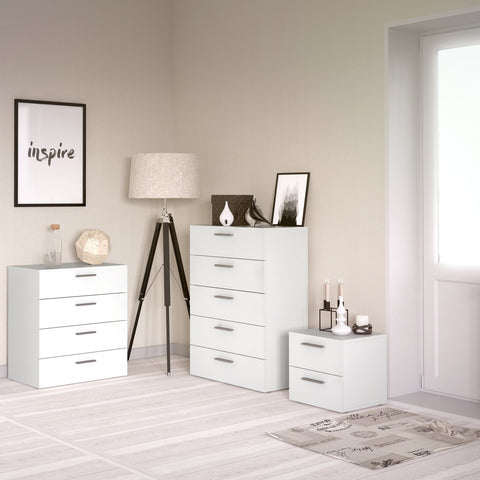 Pepe Bedside 2 Drawers in White