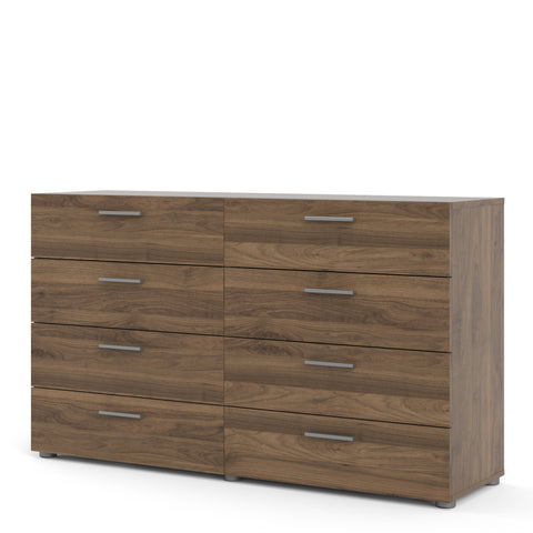 Pepe Wide Chest of 8 Drawers in Walnut