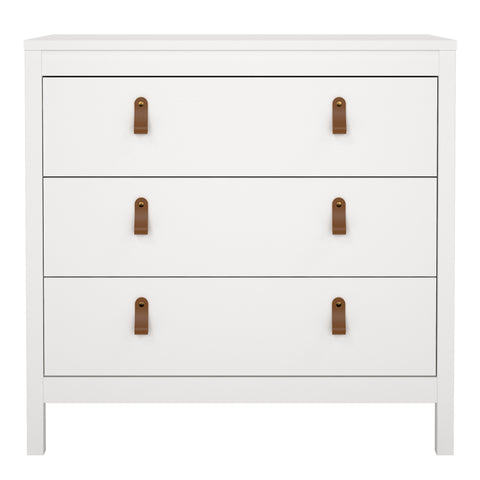 Barcelona Chest 3 drawers in White