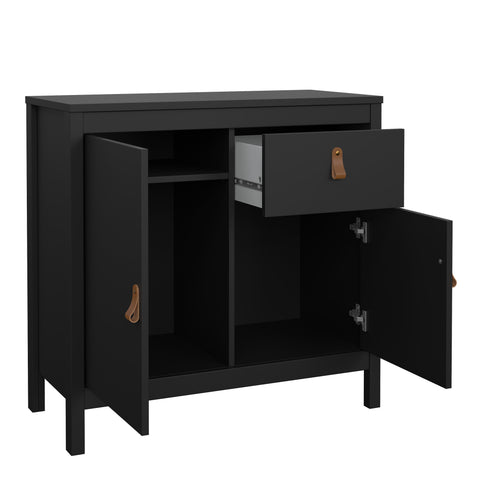 Barcelona Sideboard 2 doors + 1 drawer in Matt Black