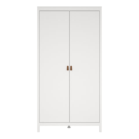 Barcelona Wardrobe with 2 doors in White