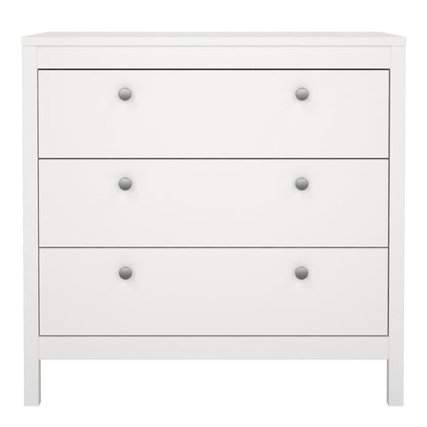 Madrid Chest 3 drawers in White