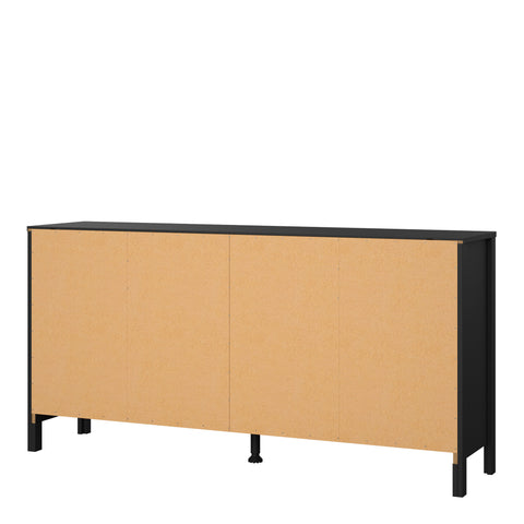 Madrid Double dresser 4+4 drawers in Matt Black