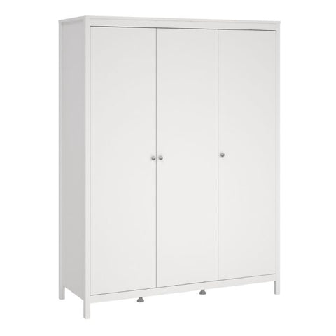 Madrid Wardrobe with 3 doors in White