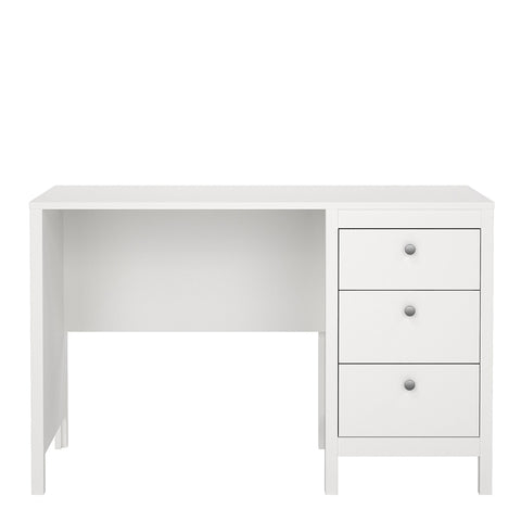 Madrid Desk 3 drawers White