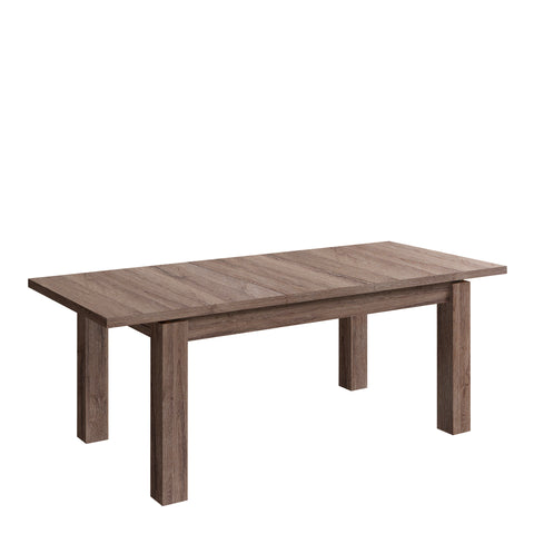 Corona Extending Dining Table in Tabak Oak