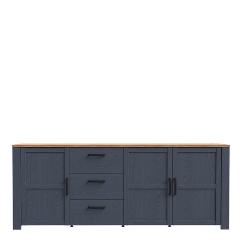 Bohol Large Sideboard in Riviera Oak/Navy