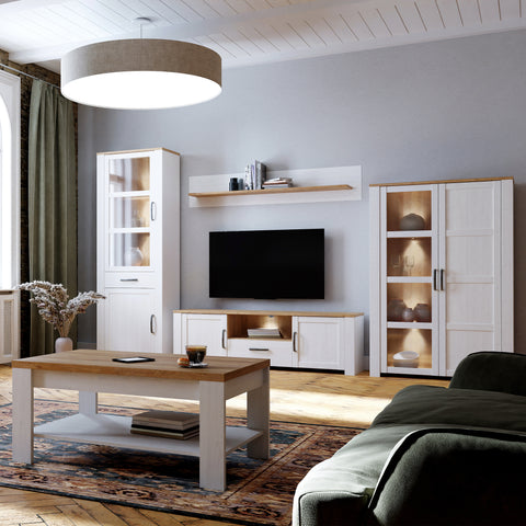 Bohol TV Unit  in Riviera Oak/White