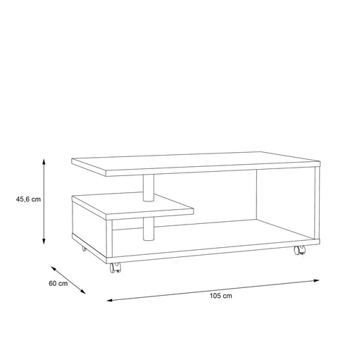 Bailey Coffee Table in Antique Oak