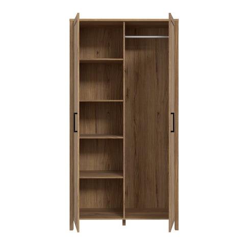 Malte Brun Hallway Wardrobe in Waterford Oak