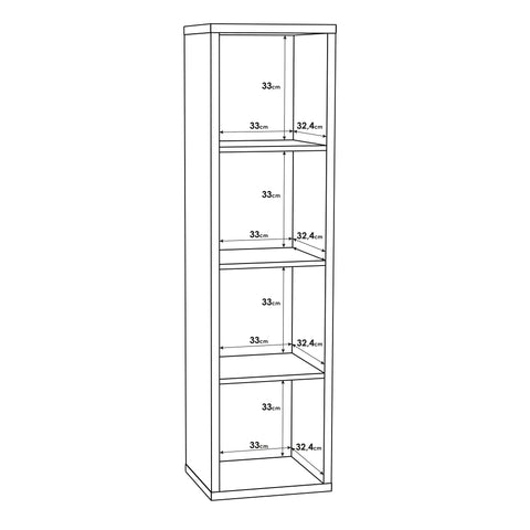 Mauro 3 Shelves Storage Unit in Sand Oak