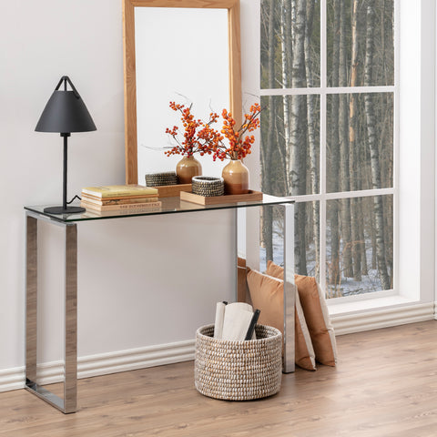 Katrine Console Table with Glass Top