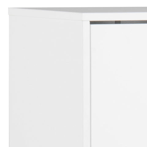 Mitra Shoe Cabinet 3 Flip Down Doors in White