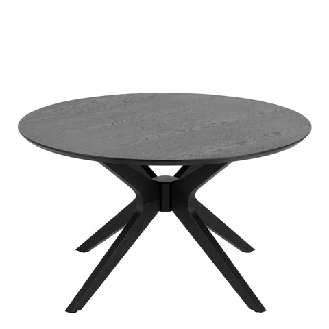 I_Duncan Round Coffee Tablein Black 80x45cm