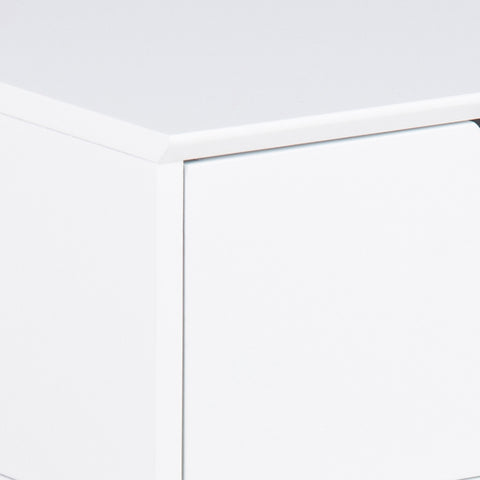 Mitra 1 Drawer Bedside Table in White