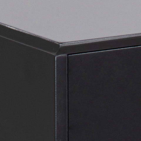 Mitra 1 Drawer Bedside Table in Black