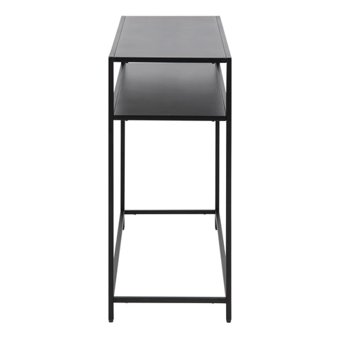 Newcastle Console Table with Open Shelf in Matt Black