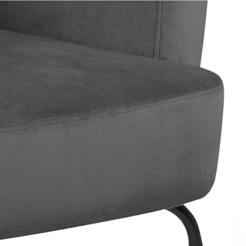 Melissa Lounge Chair in Dark Grey