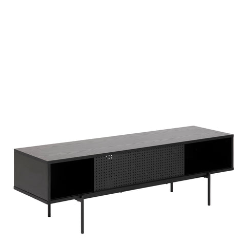 Angus TV Unit with 1 Sliding Door in Black