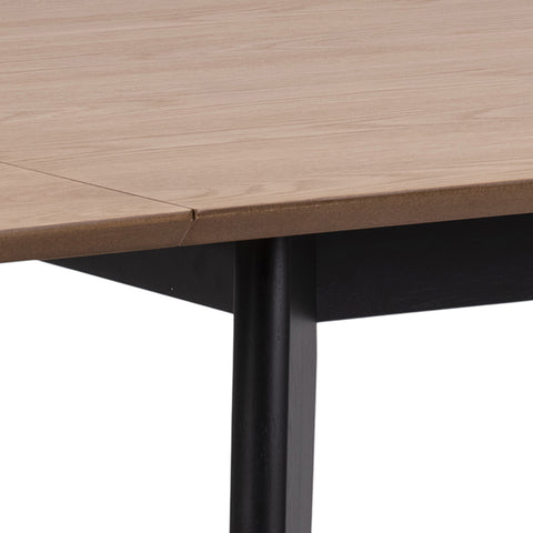 Roxby Extending Dining Table 80-120cm in Oak & Black