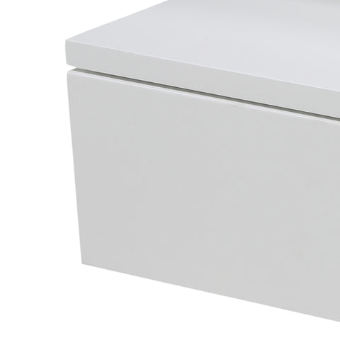 Ashlan Bedside Table with 1 Drawer in White