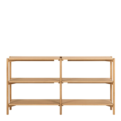 Braidwood Bookcase with 4 Shelves in Oak