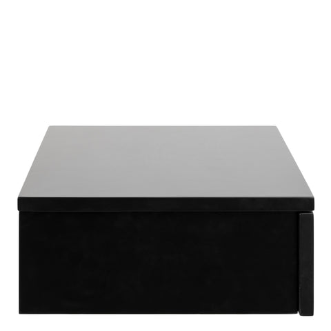 Avignon Square Bedside Table with 1 Drawer in Black