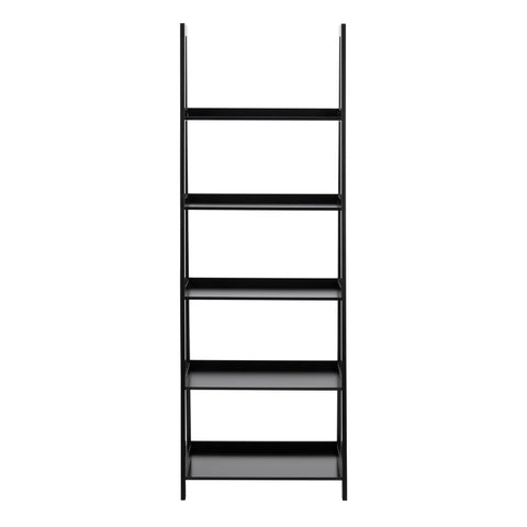 Wally Bookcase with 5 Shelves in Black