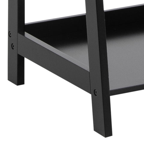 Wally Bookcase with 5 Shelves in Black