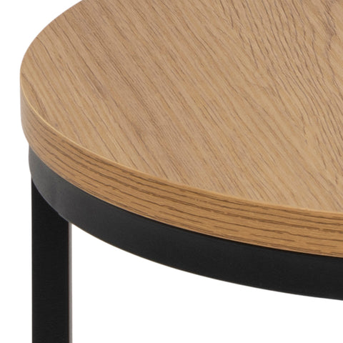 Spiro Round Nest of Tables in Oak