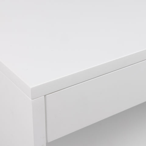 Cholet Square Bedside Table with 1 Drawer in White