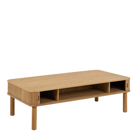 Langley  Coffee Table Sliding door in Oak