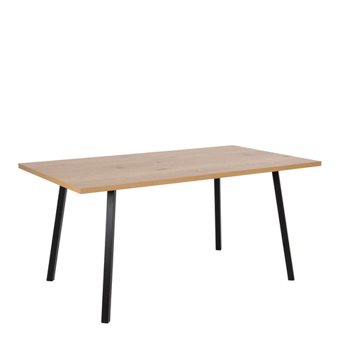 Cenny Dining Table in Oak & Black