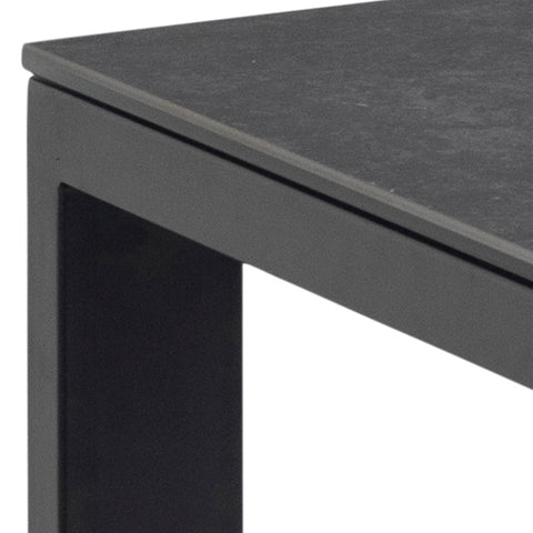 Brentford Matt Black Ceramic Dining Table