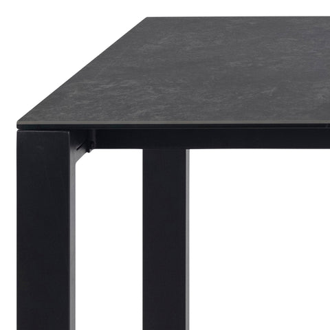 Brentford Matt Black Ceramic Dining Table