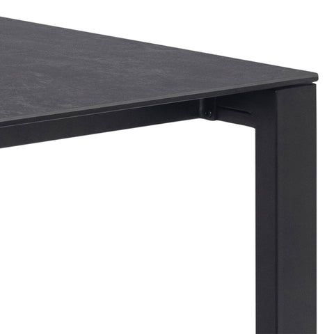 Brentford Matt Black Ceramic Dining Table