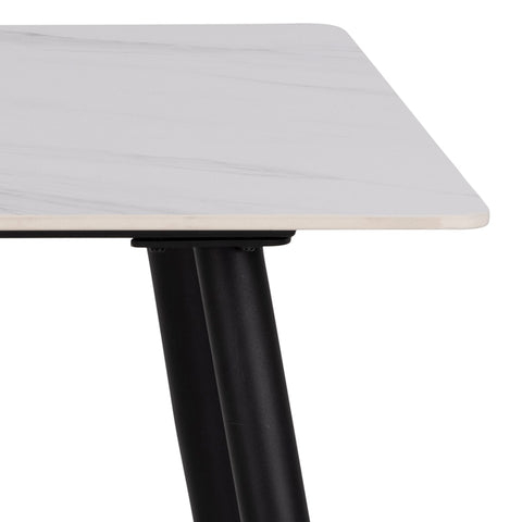 Wicklow Ceramic Dining Table in White